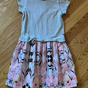 Stylish Gray and Pink Kids Dress